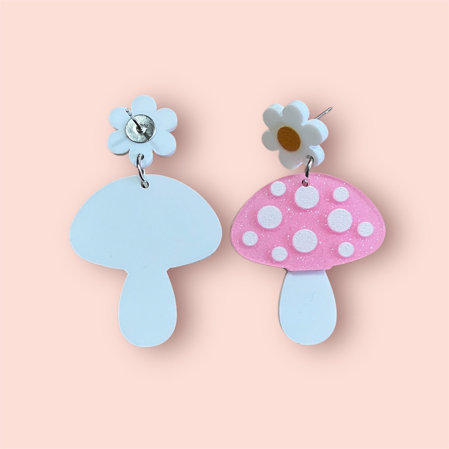 Flower Mushroom Earrings