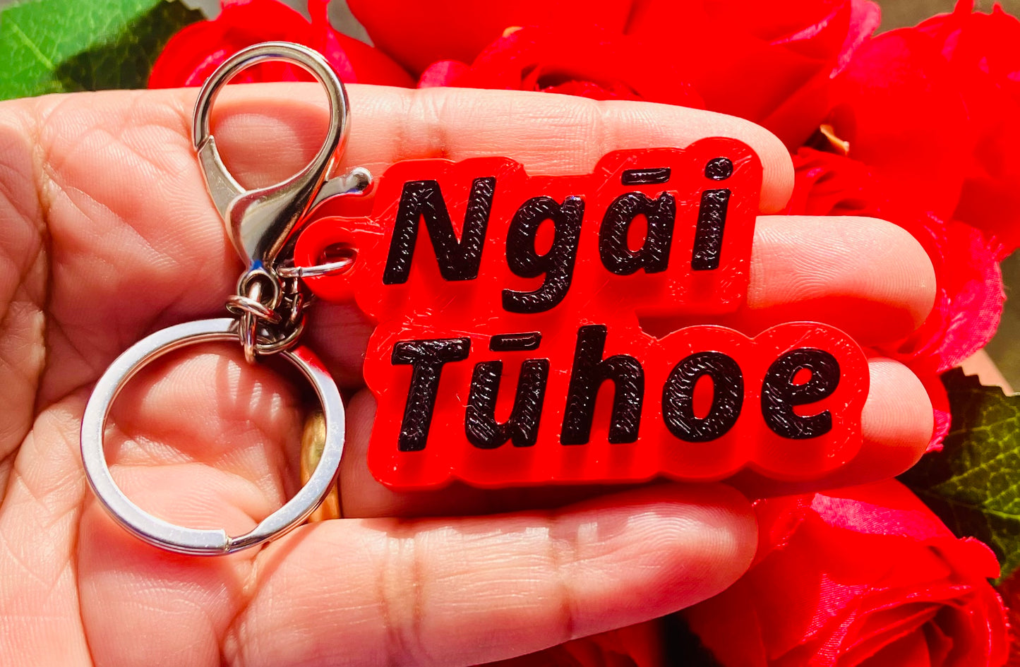 3D Printed Hand Painted Keychain/Bagchain #Ngāi Tūhoe