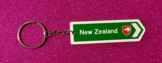 New Zealand Souvenir Wooden Keychain