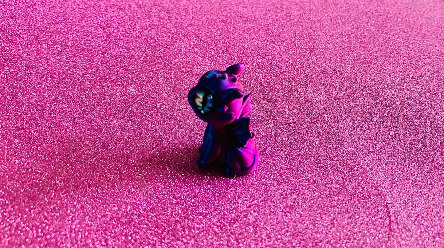 3D Printed Mini Dragon (Purple-Blue)