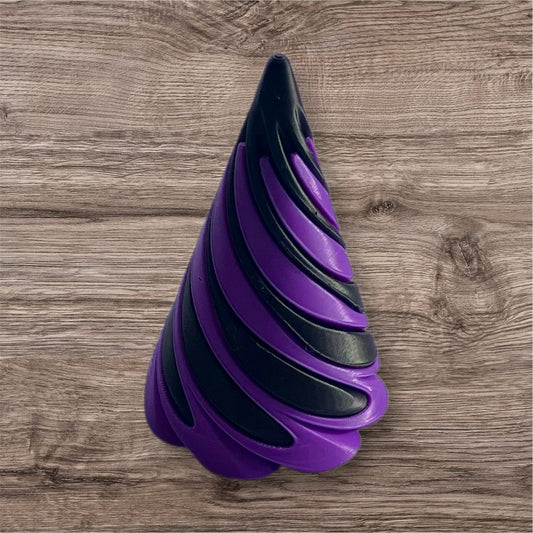 Passthrough/Spiral Cone Fidget (Black and Purple)