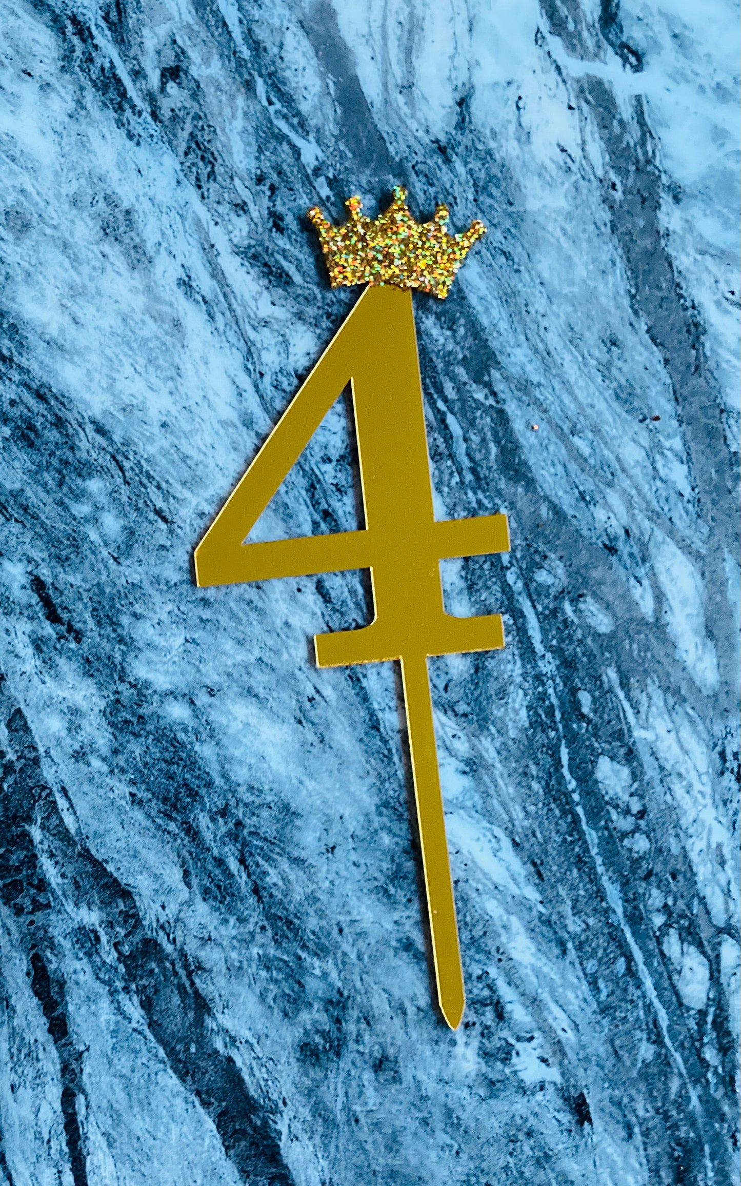Number Cake Topper 4 (Clearance)