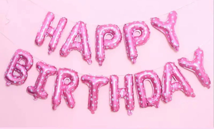 Happy Birthday Banner (Pink) Clearance