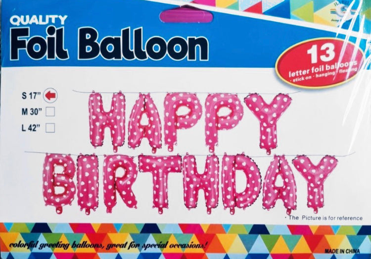 Happy Birthday Banner (Pink) Clearance