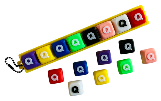 Letter "Q" for Clicker Keychain