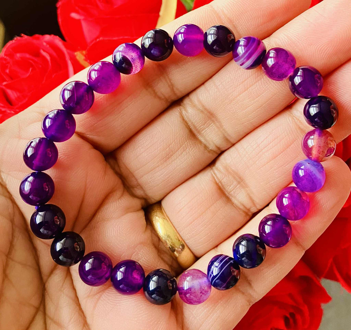 Purple Agate Bracelet