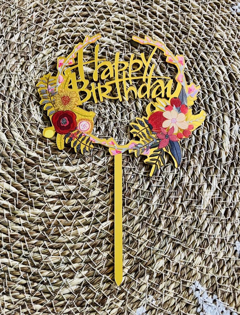 Birthday Cake Topper ^5 (Clearance)