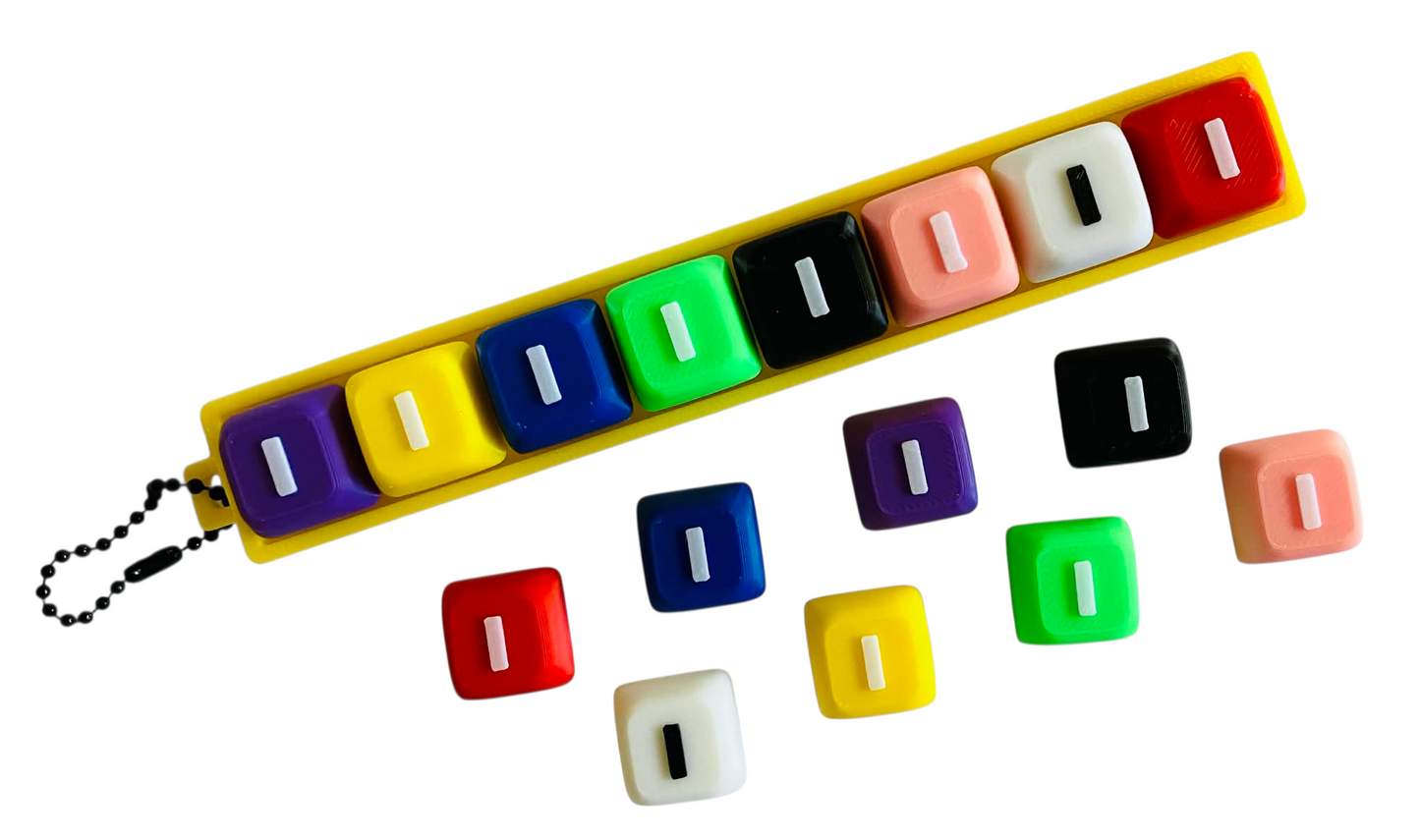 Letter "I" for Clicker Keychain