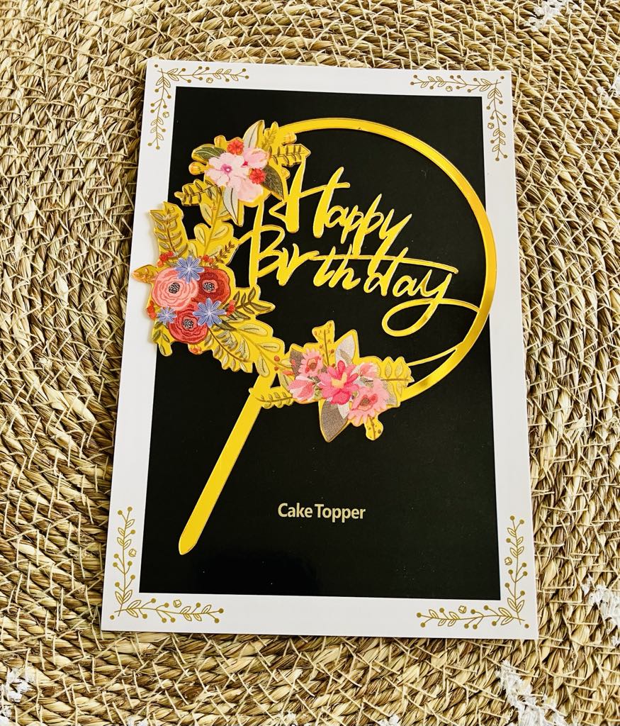 Birthday Cake Topper ^3 (Clearance)