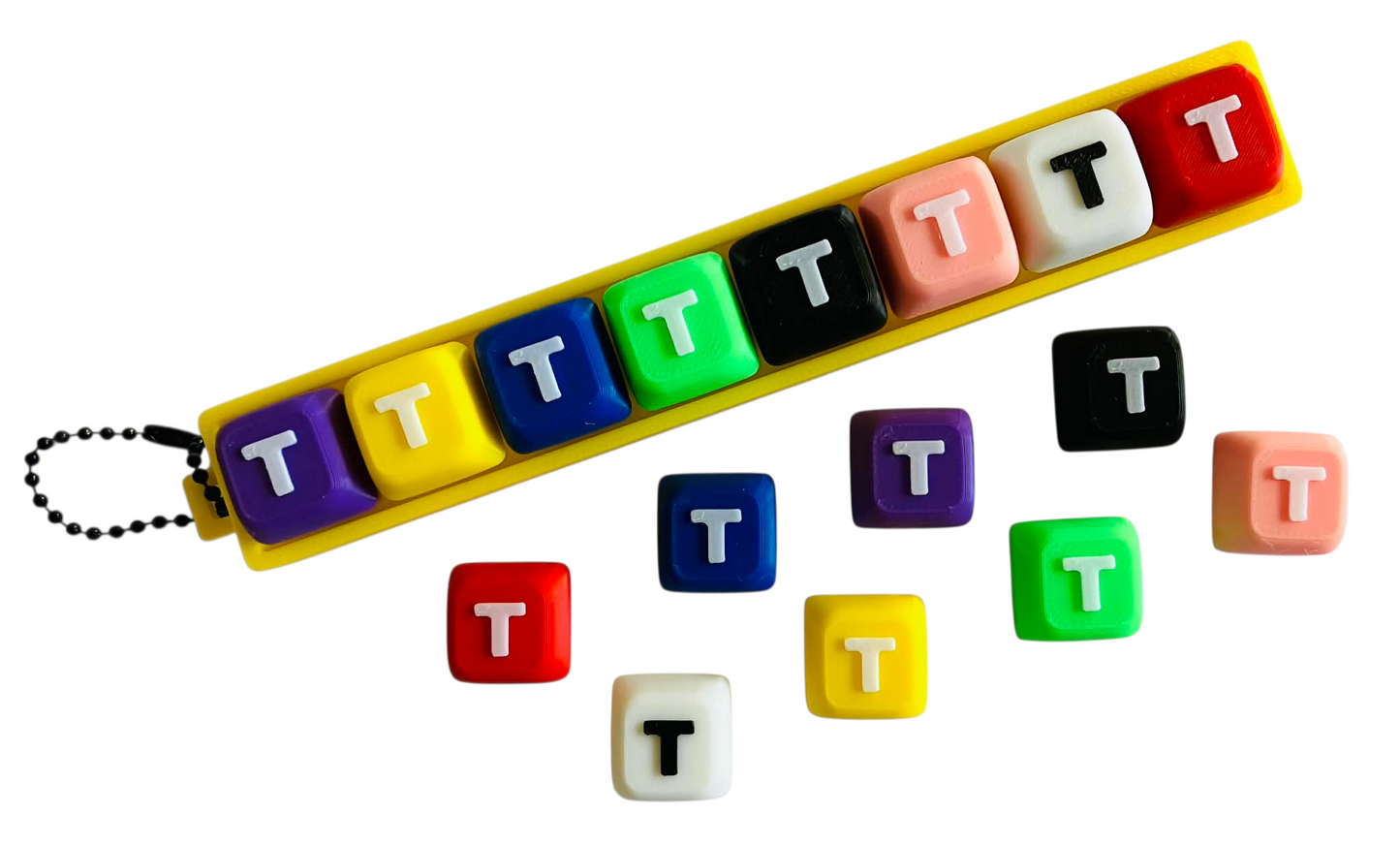Letter "T" for Clicker Keychain