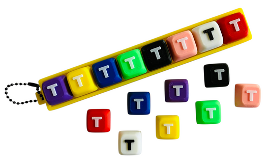 Letter "T" for Clicker Keychain