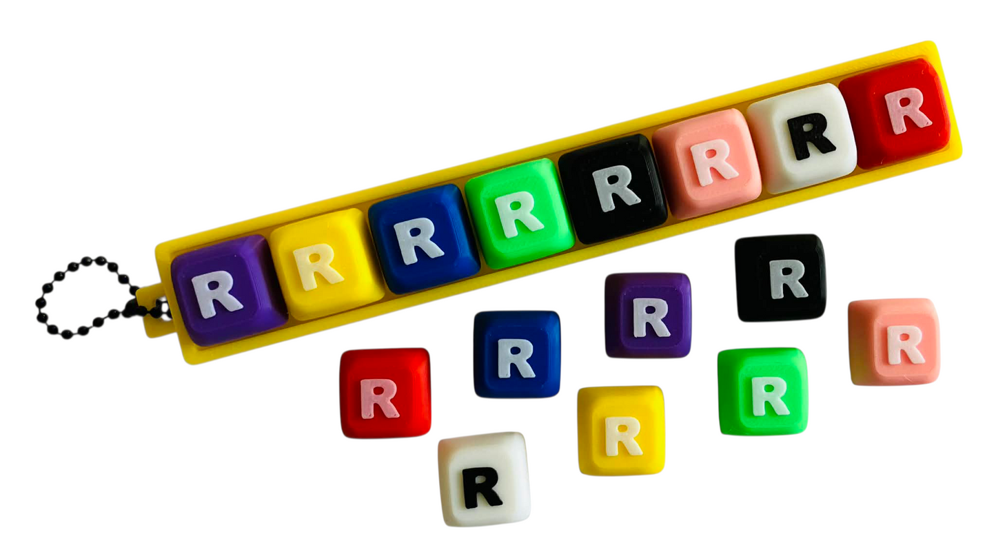 Letter "R" for Clicker Keychain