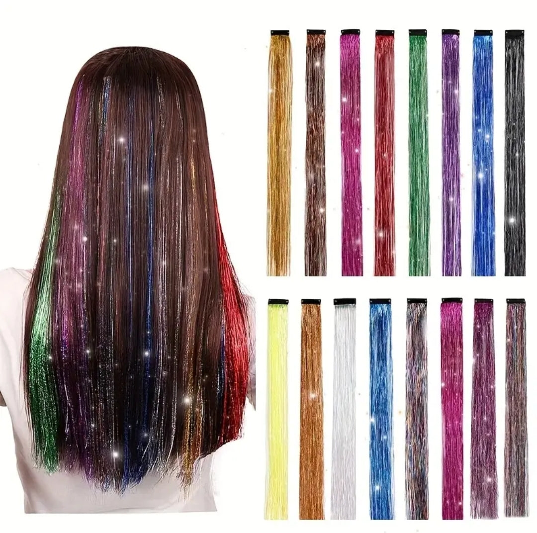 Glitter Hair Extension Clips