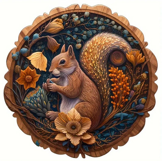 Squirrel Wooden Puzzle