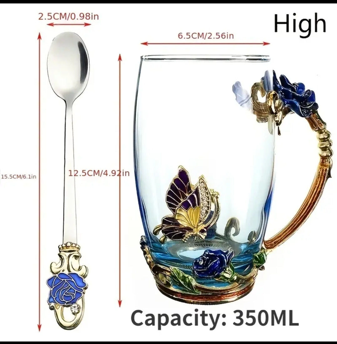 Luxury Cup and Spoon Set in Gift Box (Sale)