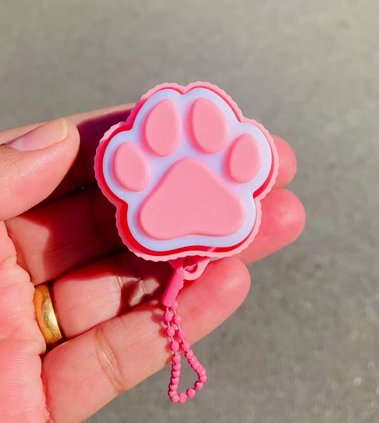 Pink Paw Clicker Keychain/Bagchain #12