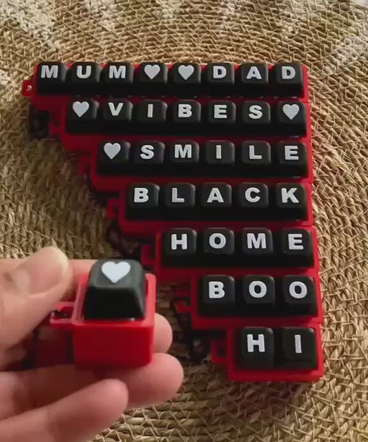 Red Base and Black Letters Combination (Please Write Your Name And/Or Heart in Space Provided Below)