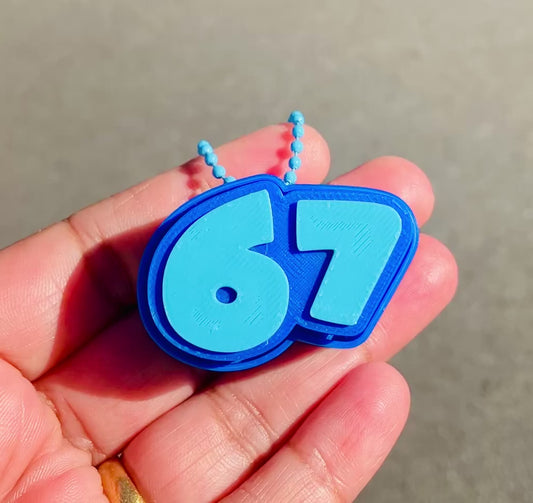 Keychain/Bagchain #15 (Blue/Sky Blue 67 Clicker)