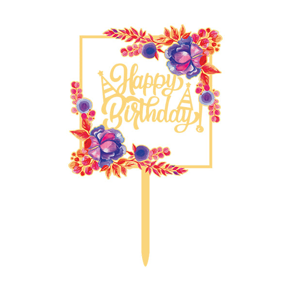 (Sale) Happy Birthday Cake Topper #9