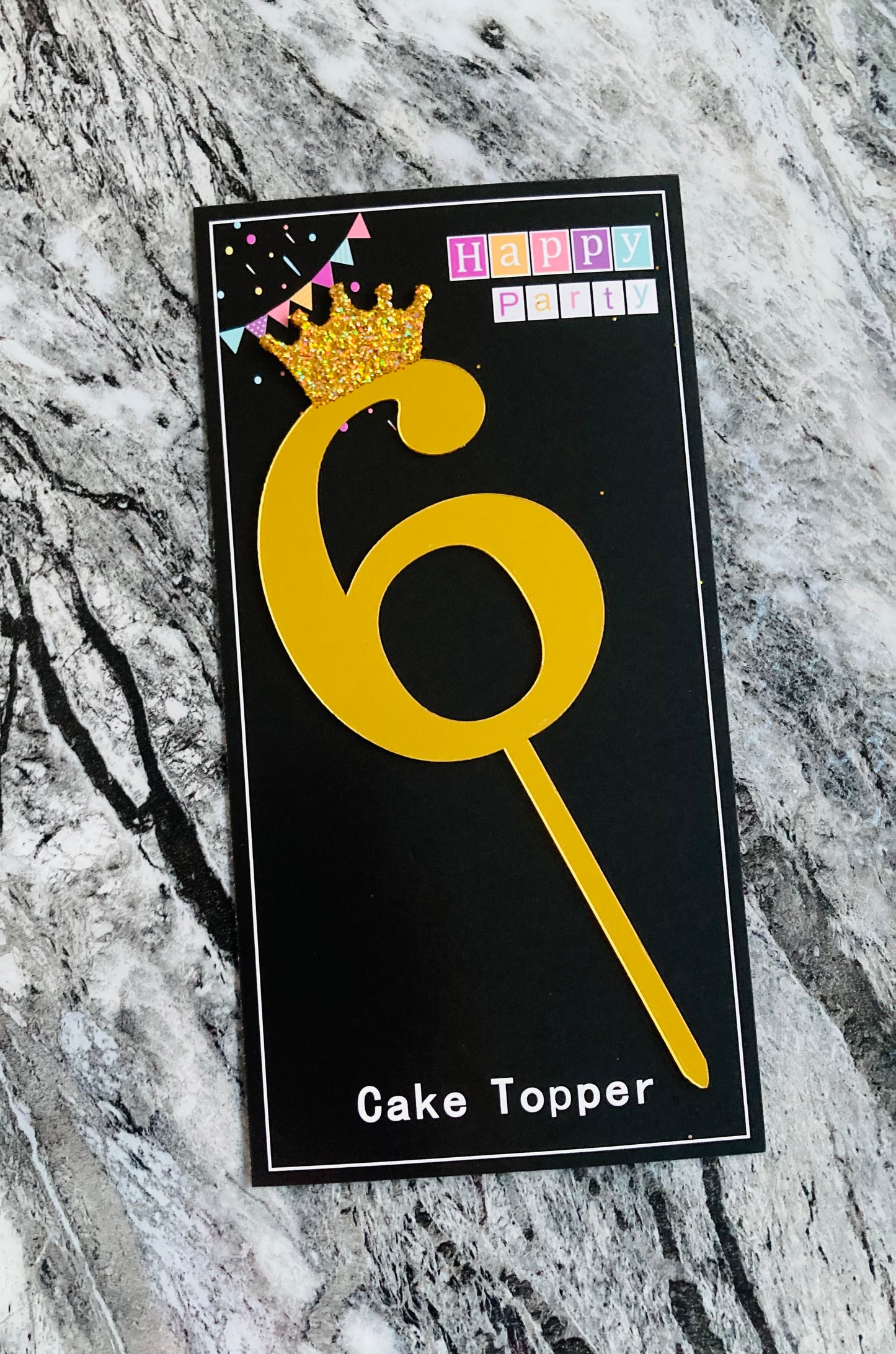 Number Cake Topper #6 (Sale)