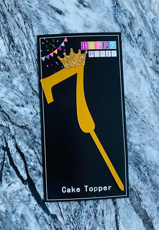 Number Cake Topper #7 (Sale)