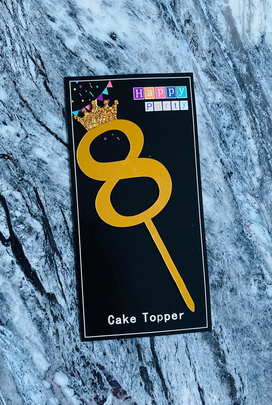 Number Cake Topper #8 (Sale)