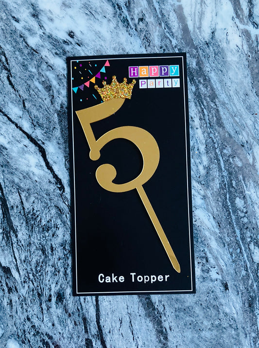 Number Cake Topper #5 (Sale)