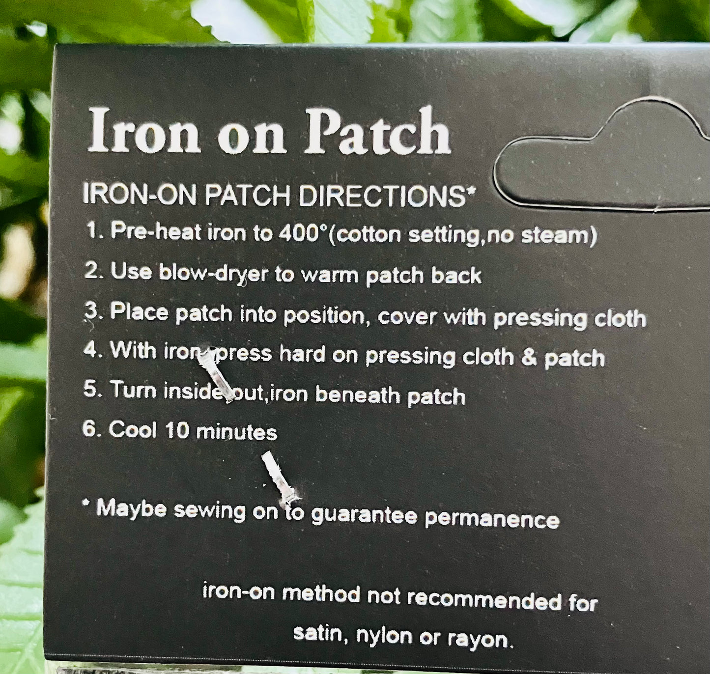 Souvenir Iron On Patch #1