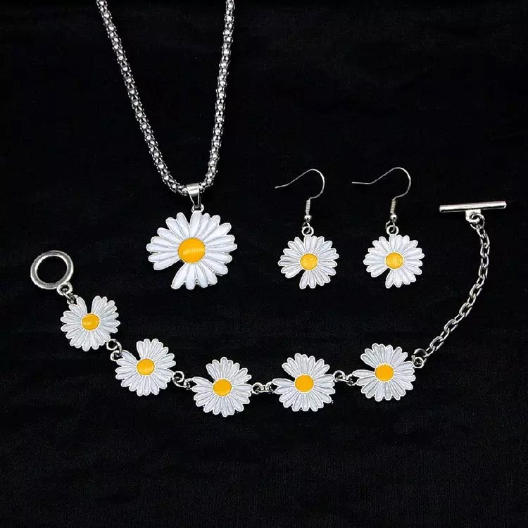 CLEARANCE Daisy Flower Jewellery Set SALE